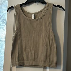 Aritzia sun-deh camel tank top, cropped, size large